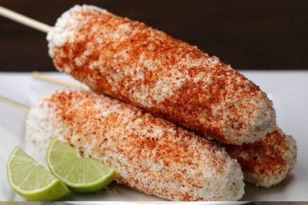 Mexican-Style Street Corn, homemade and freshly served