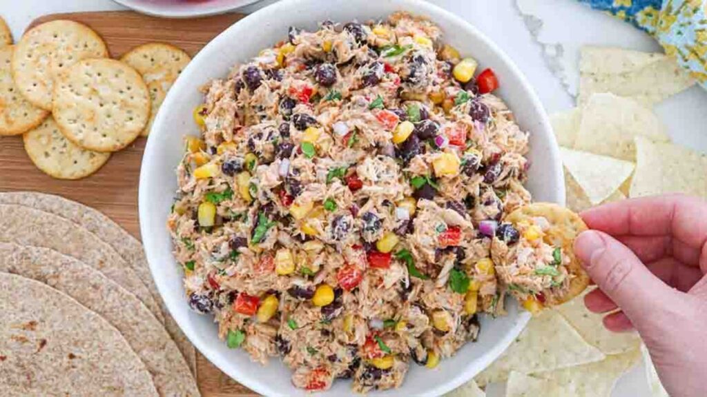 Mexican Tuna Salad, homemade and freshly served