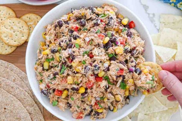Mexican Tuna Salad, homemade and freshly served