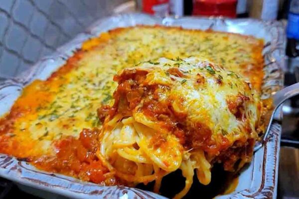 Millionaire Spaghetti, homemade and freshly served