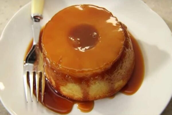 Mini Individual Pineapple Upside-Down Cakes, homemade and freshly served