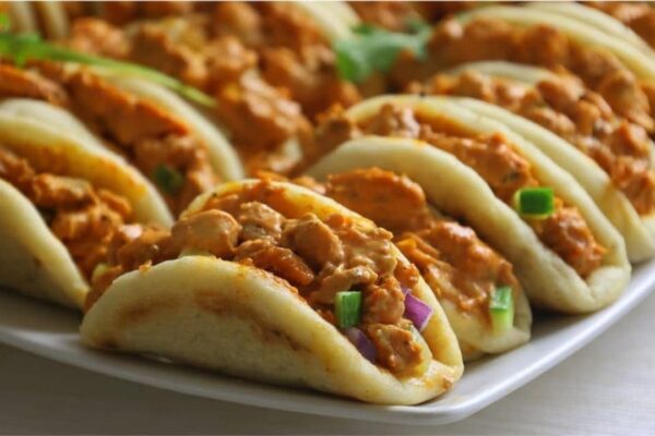 Mini Pita Chicken Bites, homemade and freshly served