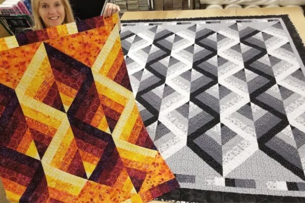 Finished Mirror Mirror On the Wall Quilt Pattern, a completed DIY project