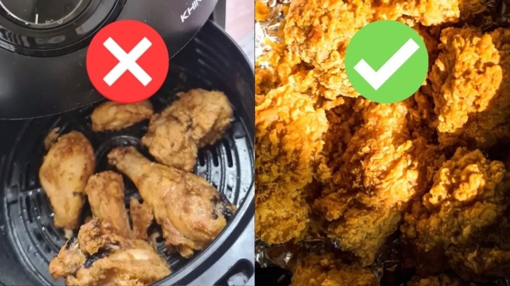 Mistakes Everyone Makes When Cooking Fried Chicken in the Air Fryer, homemade and freshly served