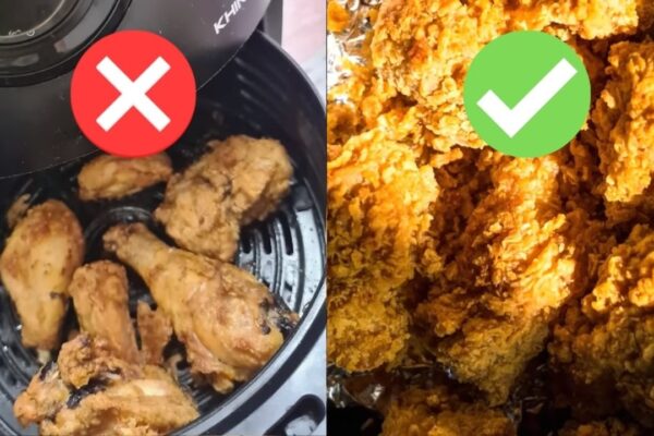 Mistakes Everyone Makes When Cooking Fried Chicken in the Air Fryer, homemade and freshly served