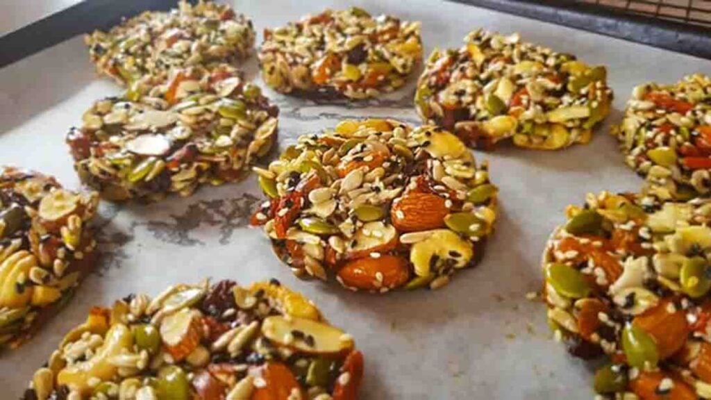 Mixed Nuts Breakfast Cookies, homemade and freshly served