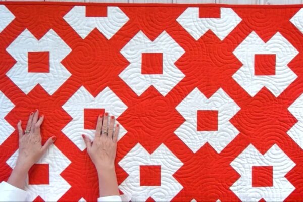 Finished Modern One Color Quilt, a completed DIY project