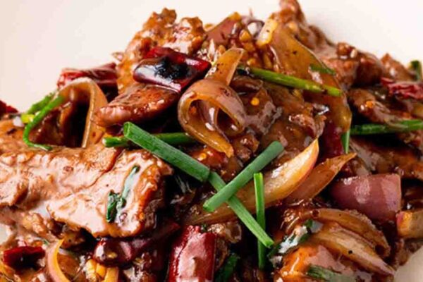 Mongolian Beef Stir-Fry, homemade and freshly served