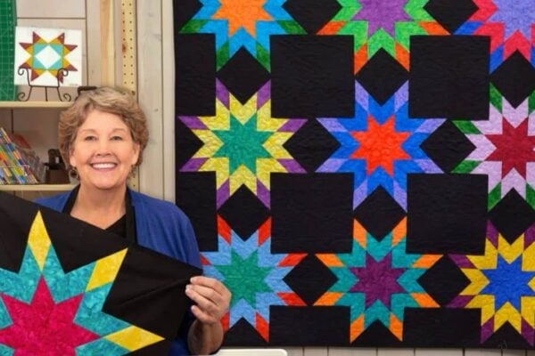 Finished Morning Star Quilt With Jenny Doan, a completed DIY project