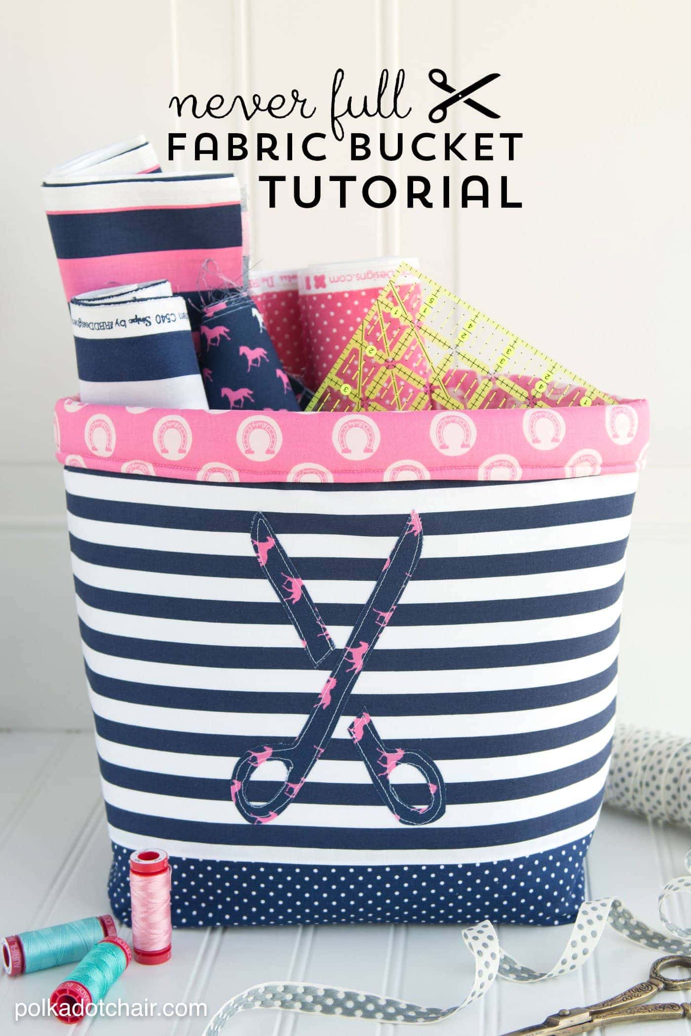Fabric Basket - Sewing Projects for the Home Fabric Basket - Sewing Projects for the Home