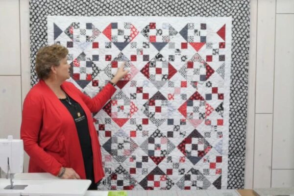 Finished 9 Patch and Hourglass Quilt With Jenny Doan, a completed DIY project