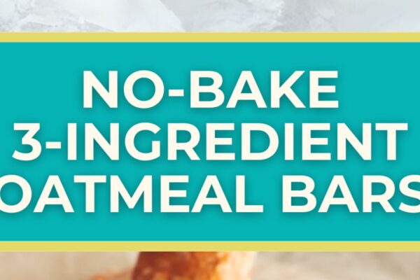 No-Bake 3-Ingredient Oatmeal Bars