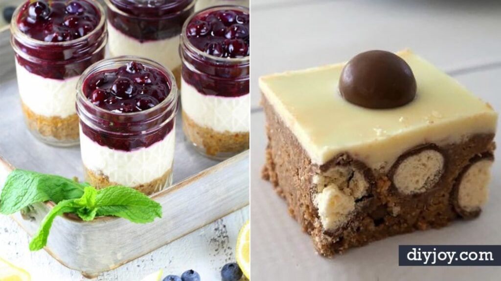 35 No Bake Dessert Recipes, homemade and freshly served