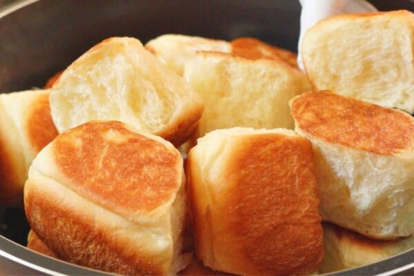 No-Bake Fluffy Milk Bread, homemade and freshly served