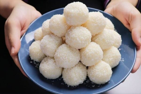 3-Ingredient No-Bake Milk Balls, homemade and freshly served