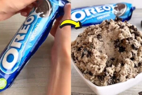No-Bake Oreo Cookie Dough, homemade and freshly served