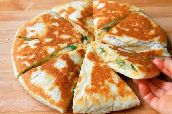No-Bake Potato Bread, homemade and freshly served