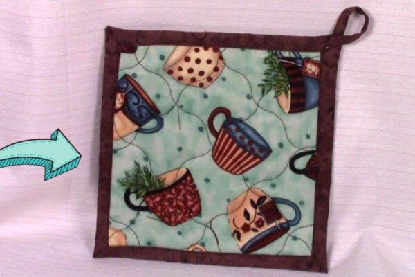 Finished No-Binding Hanging Pot Holder, a completed DIY project