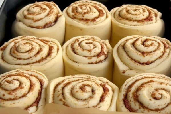 Nutty Cinnamon Rolls, homemade and freshly served