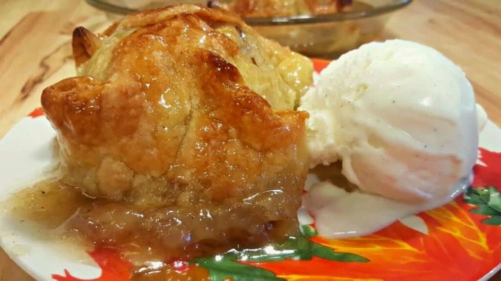 100-Year-Old Apple Dumplings, homemade and freshly served