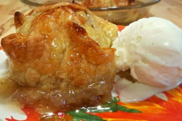 100-Year-Old Apple Dumplings, homemade and freshly served