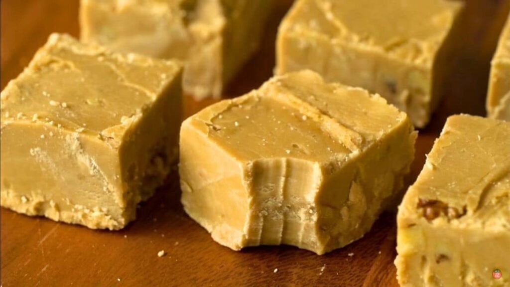 Old-Fashioned Brown Sugar Candy, homemade and freshly served