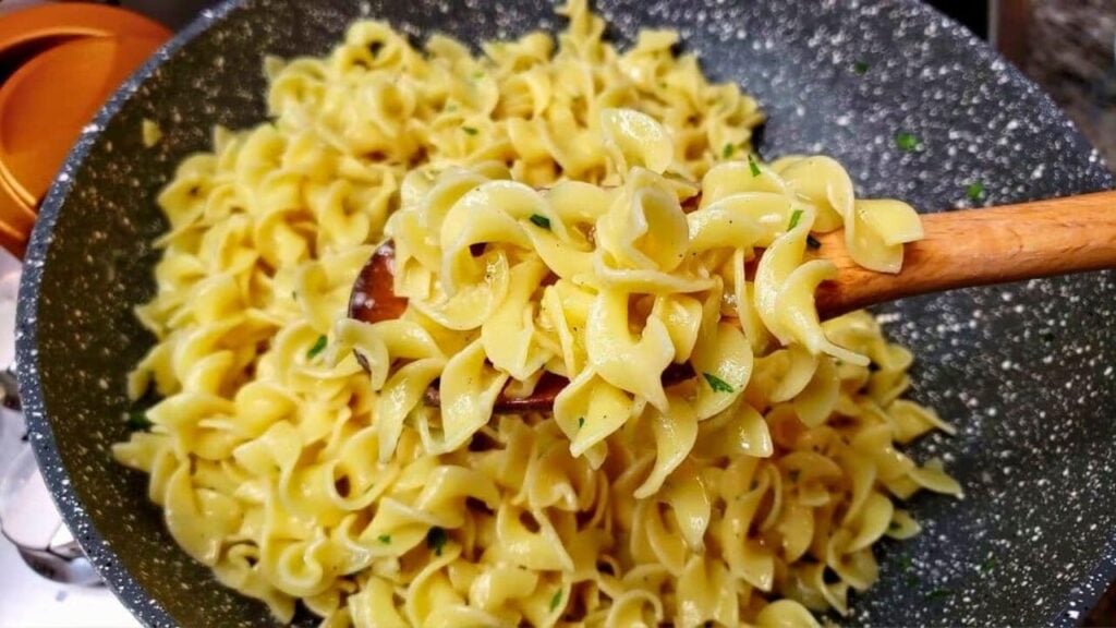Old-Fashioned Butter Noodles, homemade and freshly served