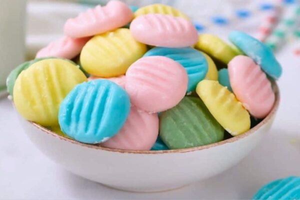 Old-Fashioned Cream Cheese Mints, homemade and freshly served