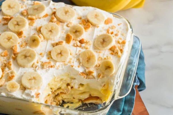 Old-Fashioned Homemade Banana Pudding, homemade and freshly served