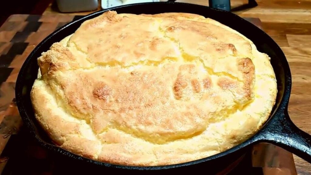 100-Year-Old Southern Spoon Bread, homemade and freshly served