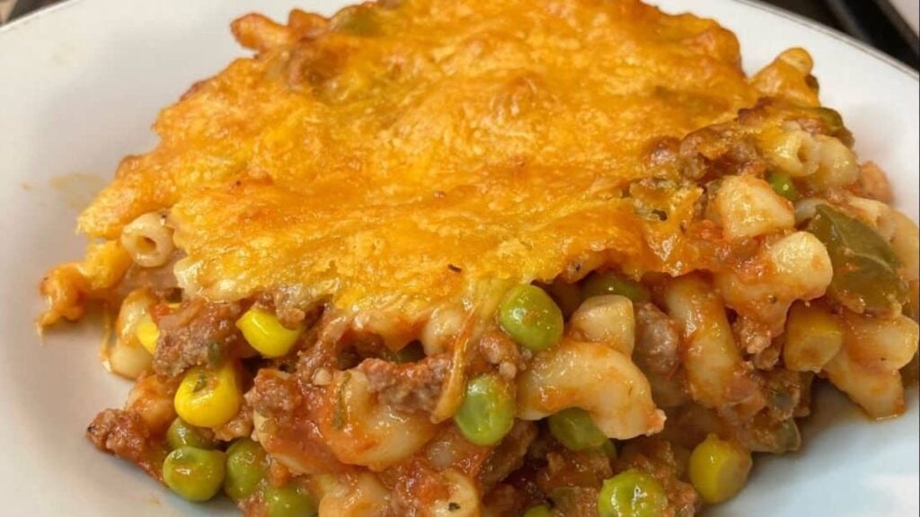 Old School Hurricane Casserole, homemade and freshly served