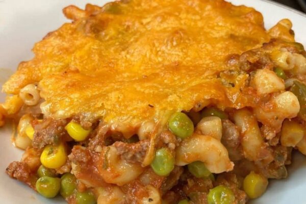 Old School Hurricane Casserole, homemade and freshly served