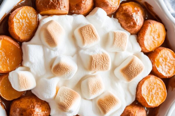 Old School Southern Candied Yams – Sweet Potato Casserole, homemade and freshly served