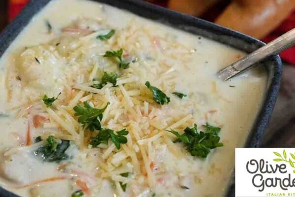 Copycat Olive Garden Chicken Gnocchi Soup, homemade and freshly served