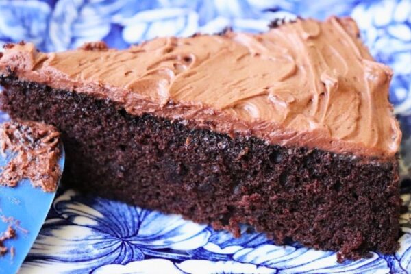 One Bowl Chocolate Cake, homemade and freshly served