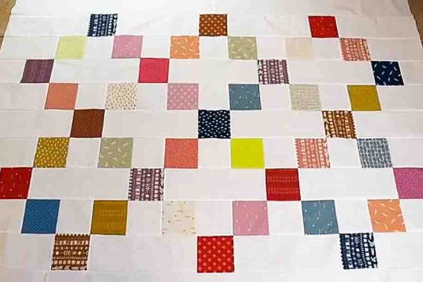 Finished One Charm Pack Quilt Pattern for Beginners, a completed DIY project