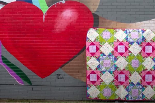 Finished a Quilt in an Hour with Fat Quarters, a completed DIY project