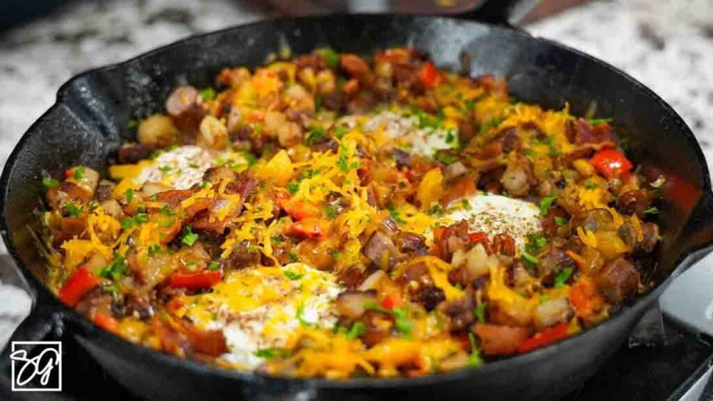 One-Pan Breakfast Skillet, homemade and freshly served
