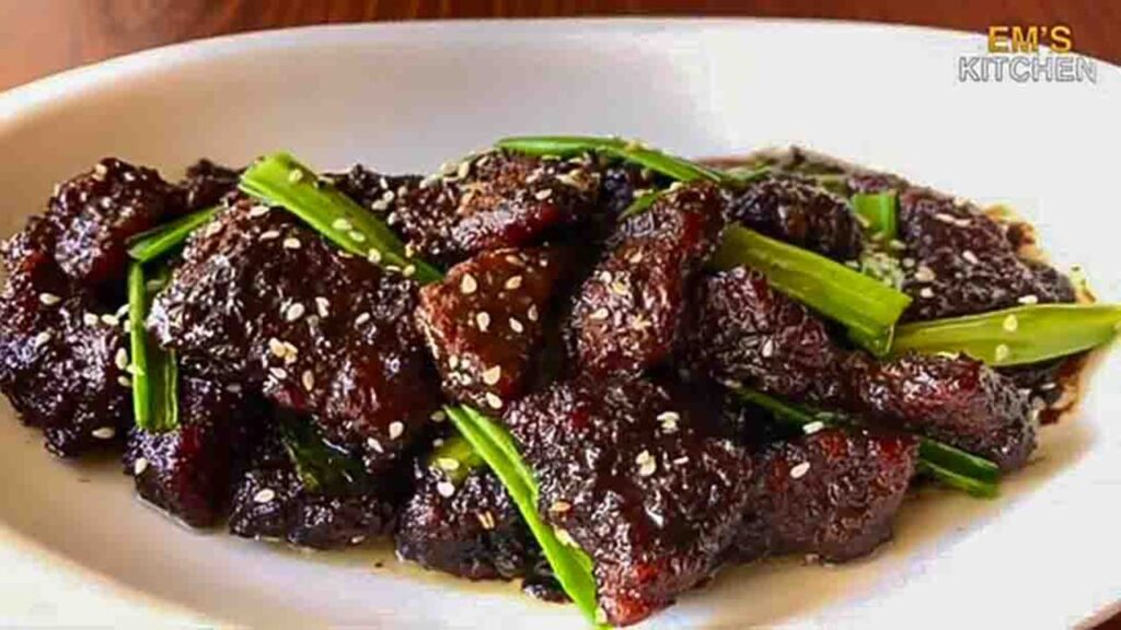 One-Pan Mongolian Beef, homemade and freshly served