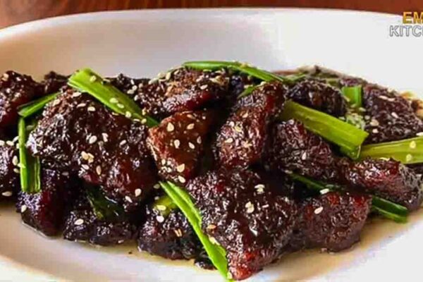 One-Pan Mongolian Beef, homemade and freshly served