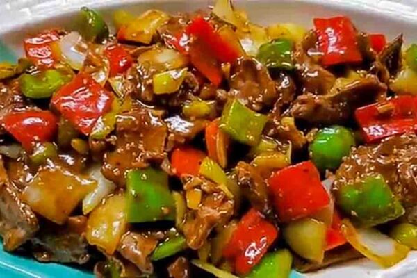One-Pan Pepper Steak, homemade and freshly served