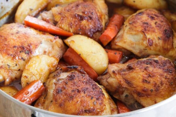 30-Minute Stovetop Chicken & Potato, homemade and freshly served