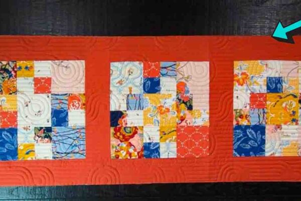 Finished Opulence Patchwork Quilt Pattern, a completed DIY project