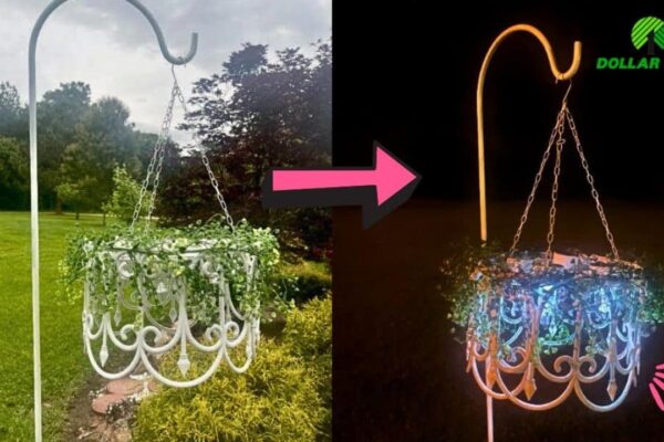 an Outdoor Solar Chandelier