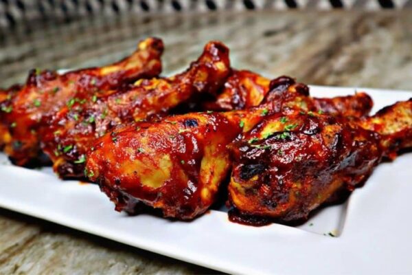 Oven Baked BBQ Chicken, homemade and freshly served