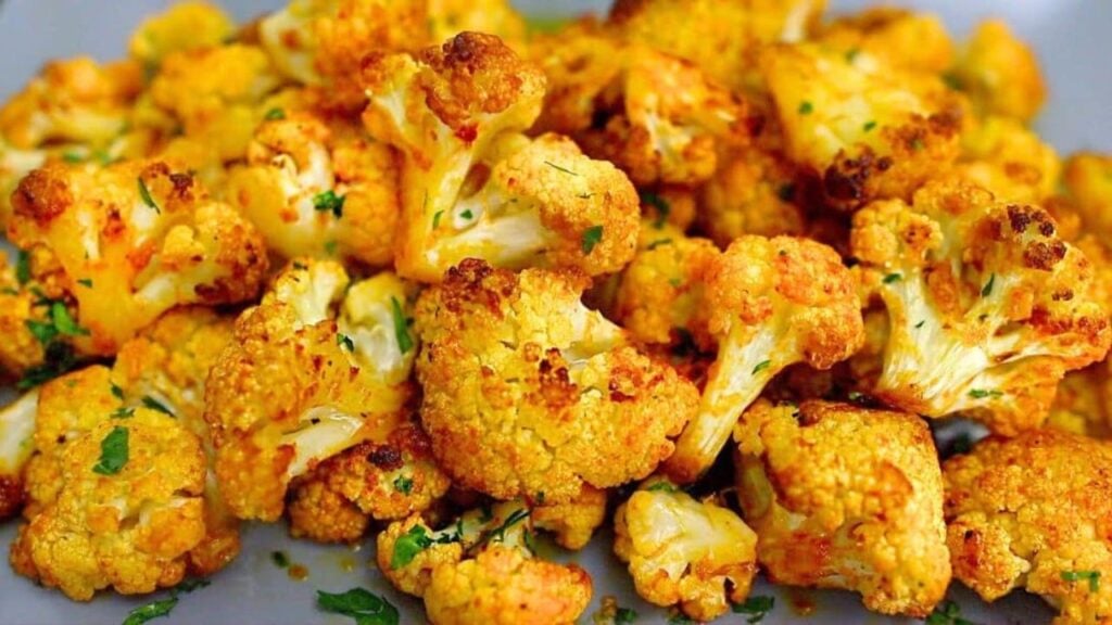 Oven Baked Cauliflower, homemade and freshly served