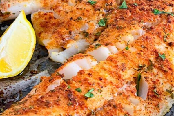 Oven Baked Cod Fish Fillets in 20 Minutes, homemade and freshly served