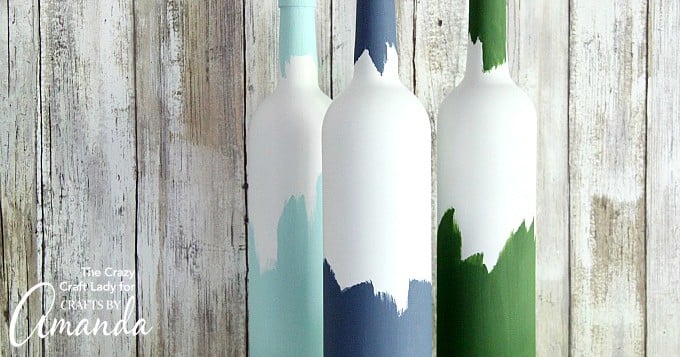 Painted Wine Bottles - Wine Bottle Crafts
