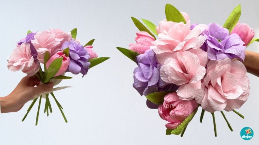 Paper Roses For Beginners — easy step-by-step DIY tutorial.