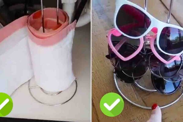 Finished Home Organization Hacks Using Dollar Tree Paper Towel Holder, a completed DIY project
